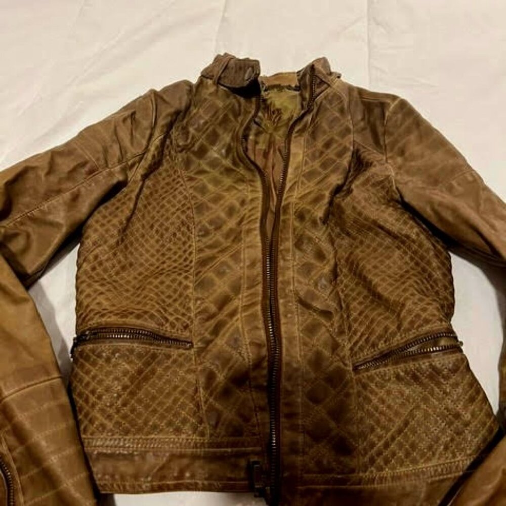 J2 Brown Leather Jacket